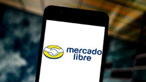 스마트폰의 MercadoLibre(MELI) 홈페이지